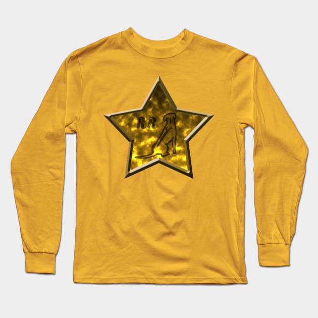 Rhodesian Ridgeback Stern Long Sleeve T-Shirt by DePit DeSign